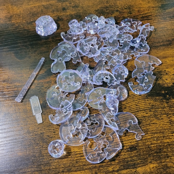 Original 3D Crystal Puzzle Cat & Kitten Level 2 Complete Adult Toy - Picture 4 of 5